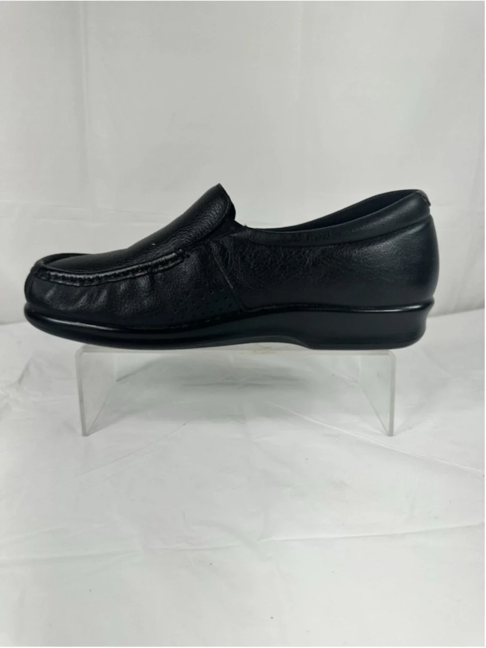 SAS Simplify Comfort Loafer Loafers Shoes Size 8.5 WW Black Leather new